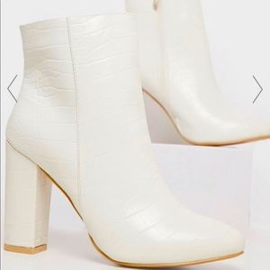 White Ankle Boots